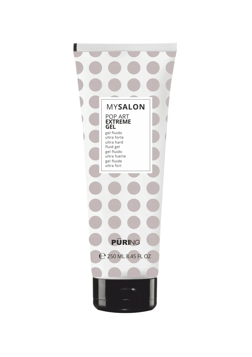 Gel Fluido Modelador e Definição Pop Art Fixação Extra-Forte 250 ml MySalon Puring