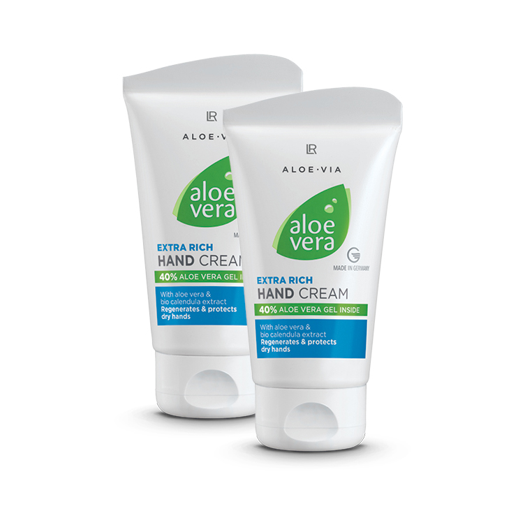 Aloe Vera Crema de manos extra rica Set de 2