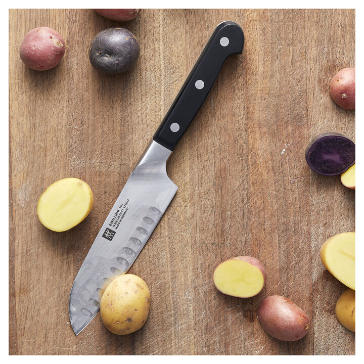 Zwilling 5,5 Polegadas, Santoku Com Furo Na Lâmina Facas Japonesas - Image 4