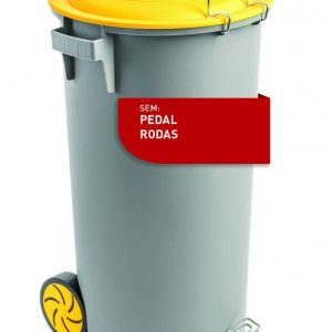 Balde de Lixo Faplana 786 Com Tampa Sem Rodas Sem Pedal 80lts