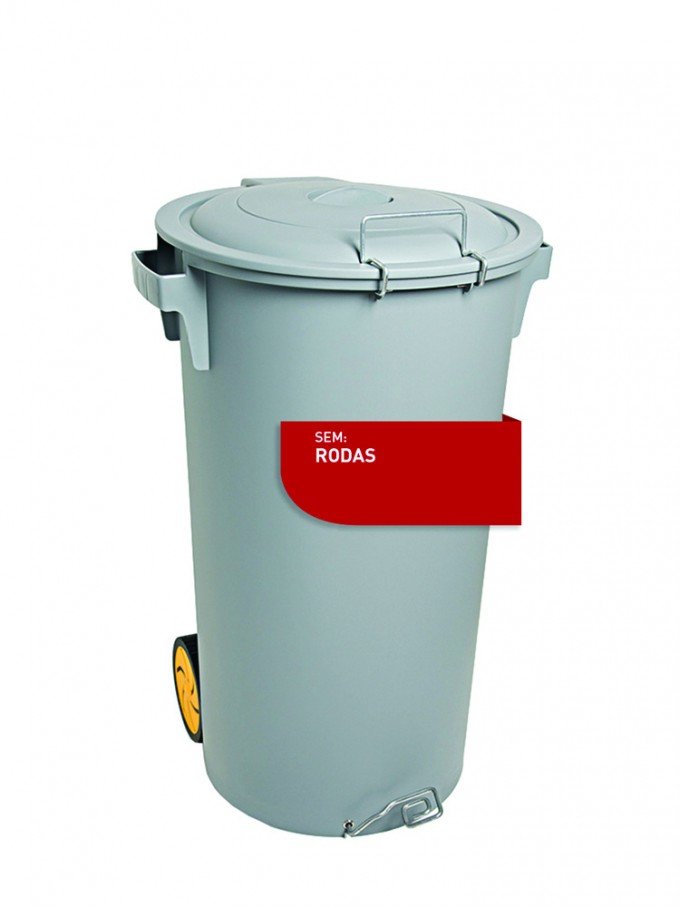 Balde Lixo Faplana 788 Com Pedal Sem Rodas 80Lts.