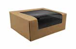 Caixa Sushi Kraft C/Janela Interior Negro 120X100X45mm 100un.