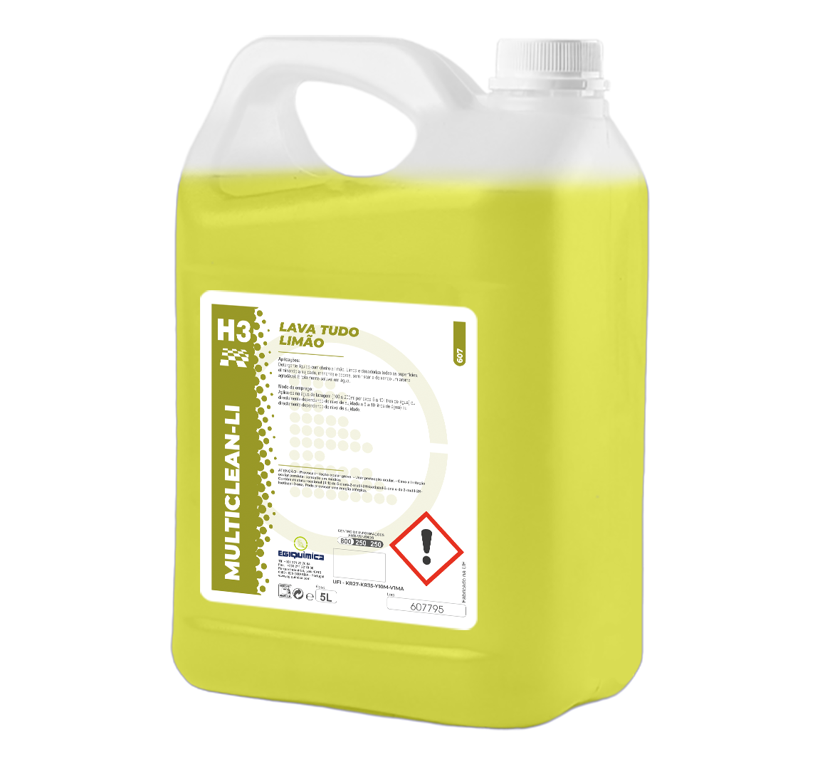 Detergente Lava Tudo Limão 5Lts HP un.(3)