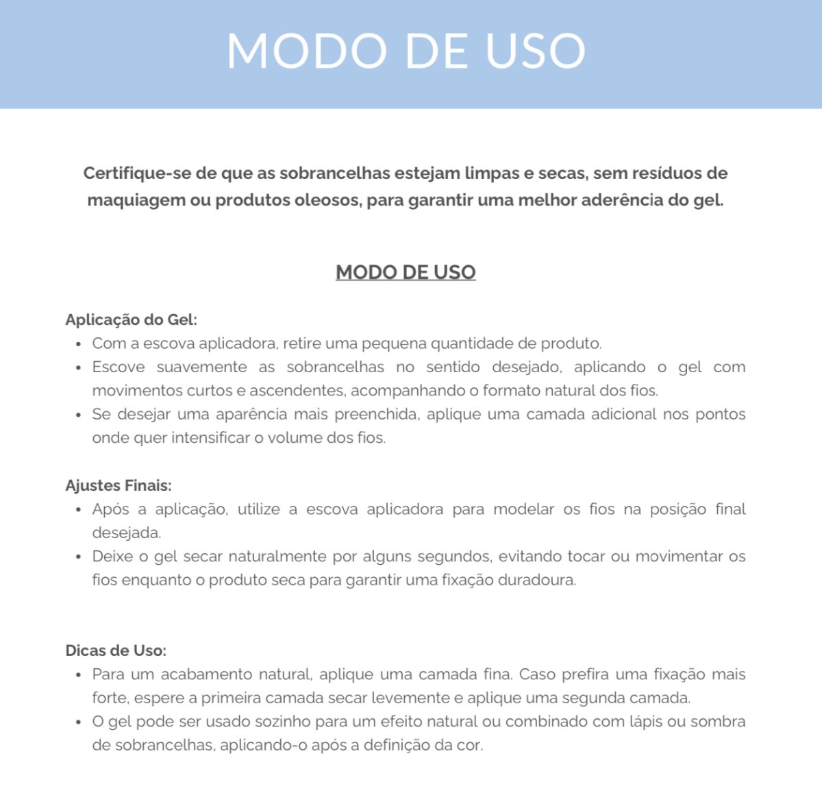 GEL FIXADOR PARA SOBRANCELHAS - Image 9