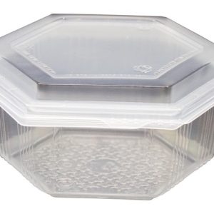 Caixas Plásticas Hexag. Mani 500ml PP M-5100 60un.