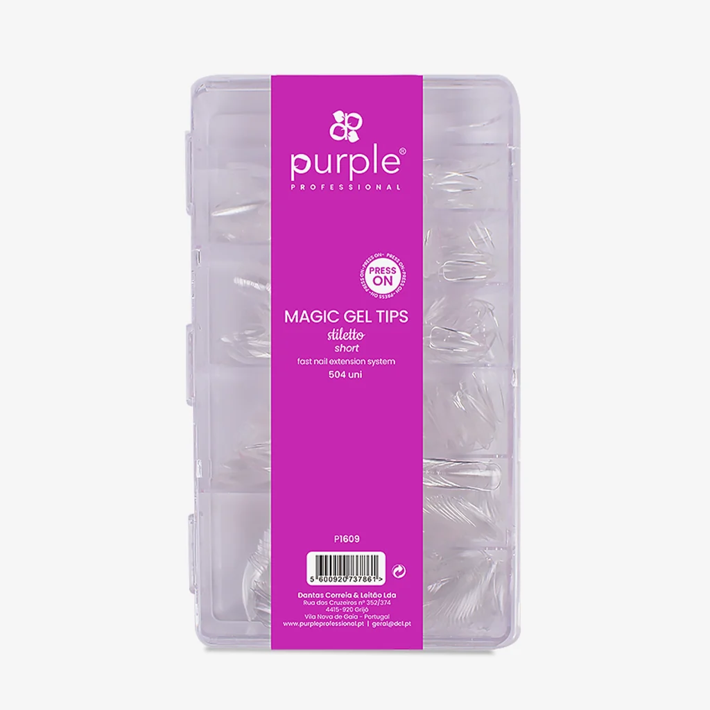 Magic gel tips press on – stiletto short (504 uni)