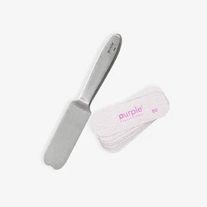 Base metálica para lixa de pedicure descartável
