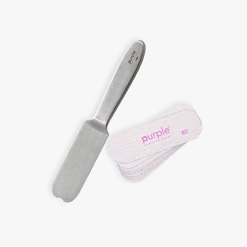Base metálica para lixa de pedicure descartável