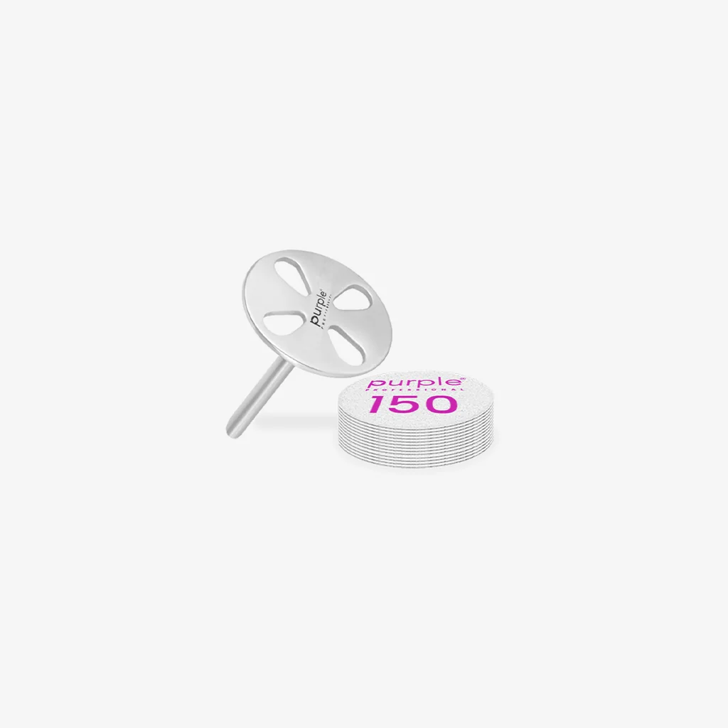 Base metálica 25mm de Discos adesivos circulares p/ pedicure