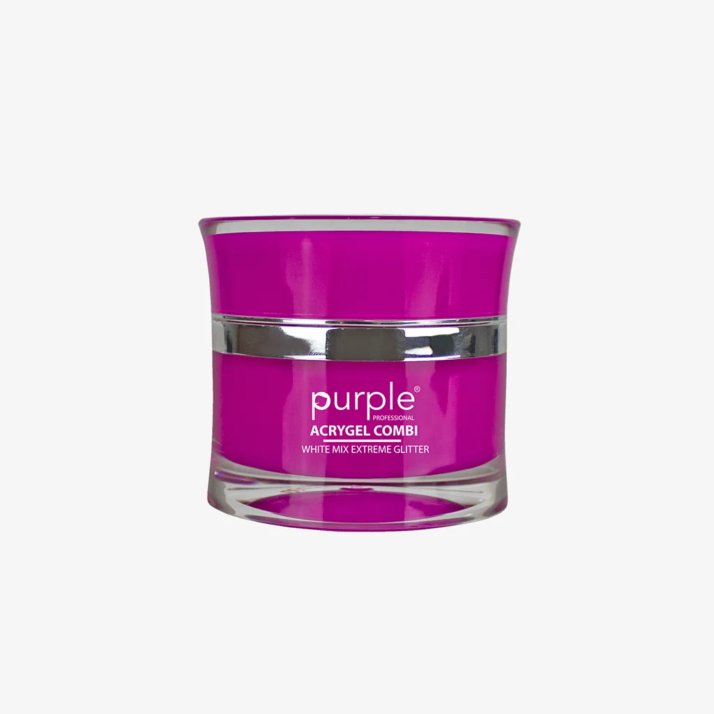 Acrygel white mix extreme glitter 50g