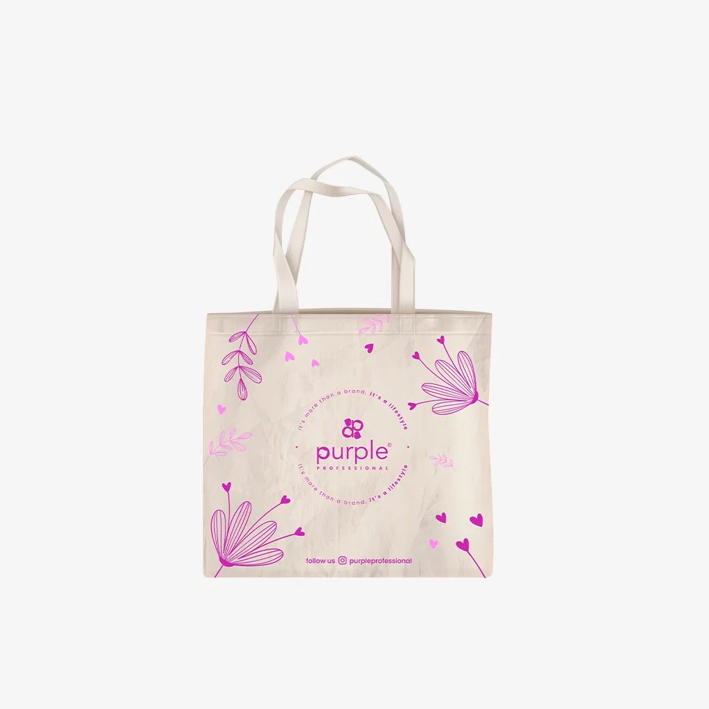 Saco de tecido Purple Professional