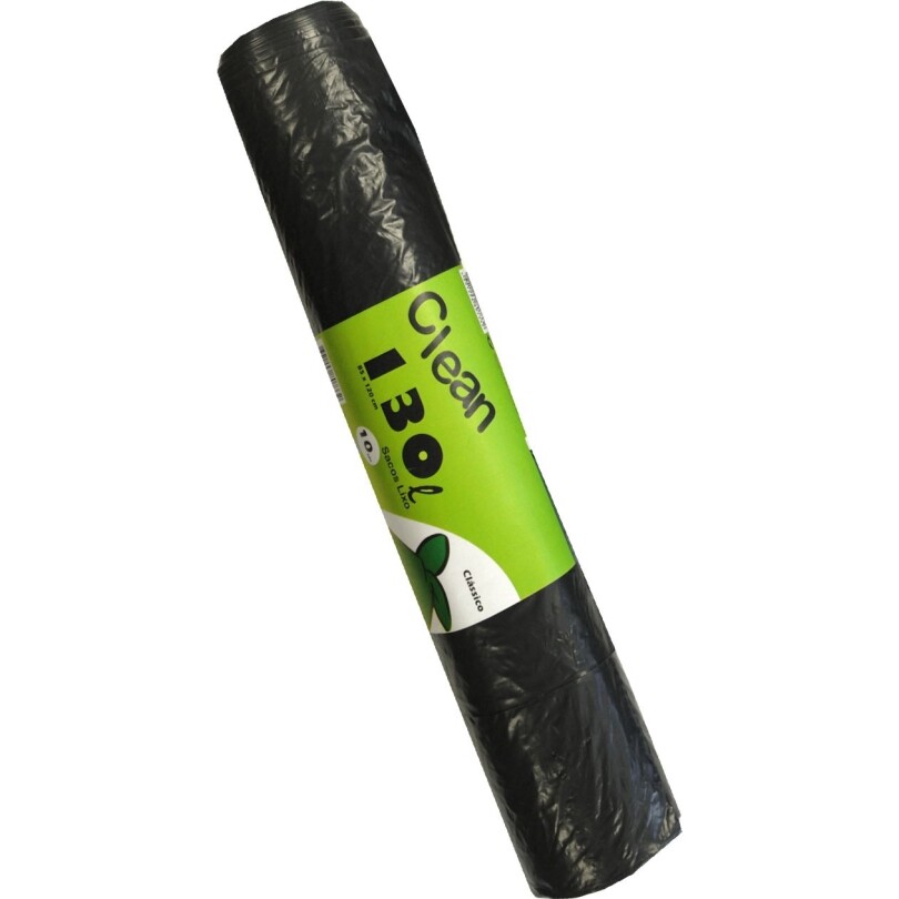 Rolo Sacos Lixo Clean 130 Lts (85×120) 10 un. (cx.40rolos)